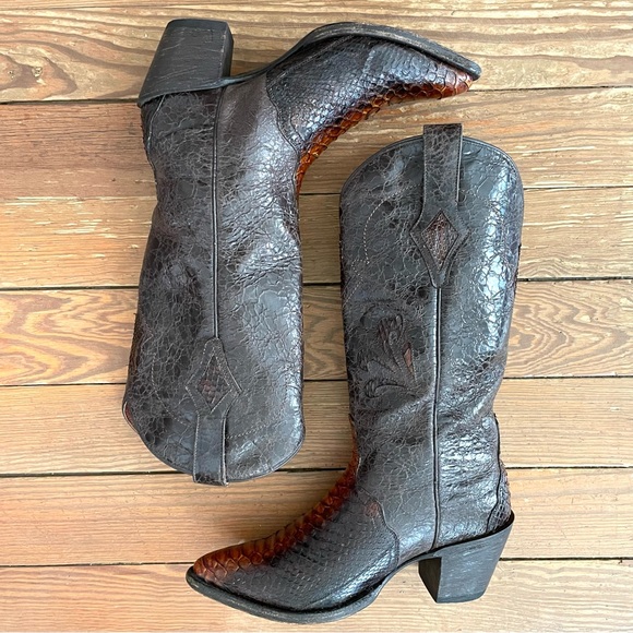 Dan Post Python Western Boots women’s size 7.5M - Picture 7 of 14